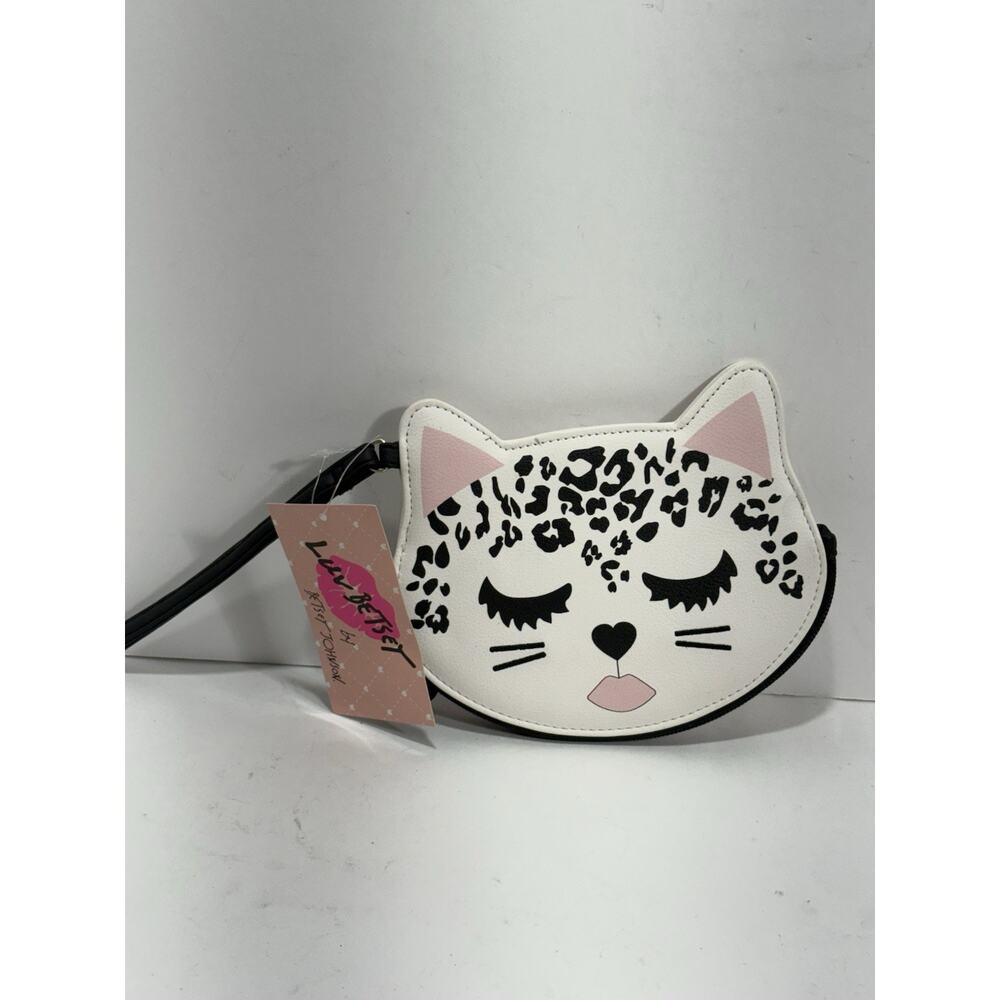Luv Betsey Johnson CAT LEOPARD Wristlet Coin Purse‎ LBFLUF6 Brand New NWT